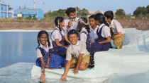 Children having fun in water. Children having fun in water.