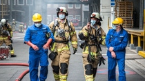 The BASF Ludwigshafen plant fire brigade guarantees the safety of employees during an emergency The BASF Ludwigshafen plant fire brigade guarantees the safety of employees during an emergency