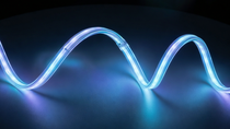 Light band on the ground. Light band on the ground.