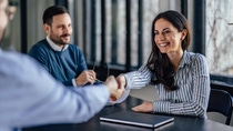 Colleagues shaking hands Colleagues shaking hands