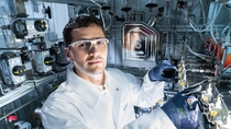 Climate protection is a central component of the BASF strategy. For many years, the company has been continuously reducing its CO2 emissions. For further significant reduction innovative processes, such as the synthesis gas direct conversion for the synthesis of olefins, our research is developing. Olefins are intermediate substances, for the production of cleaning materials, aroma chemicals or superabsorbents. New process technologies and catalysts can reduce the carbon footprint of olefin production by up to 50 percent.Chemical laboratory technician Oliver Secosan controls the new plant for synthesis gas direct conversion. Climate protection is a central component of the BASF strategy. For many years, the company has been continuously reducing its CO2 emissions. For further significant reduction innovative processes, such as the synthesis gas direct conversion for the synthesis of olefins, our research is developing. Olefins are intermediate substances, for the production of cleaning materials, aroma chemicals or superabsorbents. New process technologies and catalysts can reduce the carbon footprint of olefin production by up to 50 percent.Chemical laboratory technician Oliver Secosan controls the new plant for synthesis gas direct conversion.