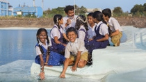 As part of BASF’s “Water Education Project,” students at Shri Venkataramana Higher Primary School in Kulai (Mangalore), together with their science teacher Gopala V, are collecting samples from the groundwater reservoir located near the BASF production facility. Using the Water Testing Toolkit, they can test the physical, chemical, and biological parameters of the water sample. As part of BASF’s “Water Education Project,” students at Shri Venkataramana Higher Primary School in Kulai (Mangalore), together with their science teacher Gopala V, are collecting samples from the groundwater reservoir located near the BASF production facility. Using the Water Testing Toolkit, they can test the physical, chemical, and biological parameters of the water sample.