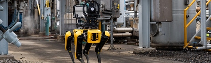 At BASF’s Verbund site in Geismar, Louisiana, this dog-like robot can capture digital and thermal images, video and sound. It can be programmed to walk specific routes at specific times or can be manually driven to inspection points. At BASF’s Verbund site in Geismar, Louisiana, this dog-like robot can capture digital and thermal images, video and sound. It can be programmed to walk specific routes at specific times or can be manually driven to inspection points.