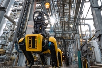 At BASF’s Verbund site in Geismar, Louisiana, this dog-like robot can capture digital and thermal images, video and sound. At BASF’s Verbund site in Geismar, Louisiana, this dog-like robot can capture digital and thermal images, video and sound.