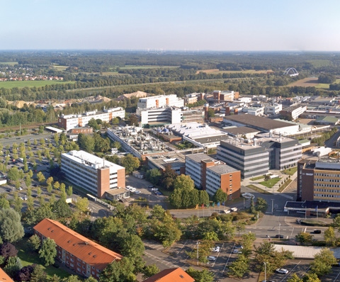Luftaufnahme vom Standort Münster Luftaufnahme vom Standort Münster