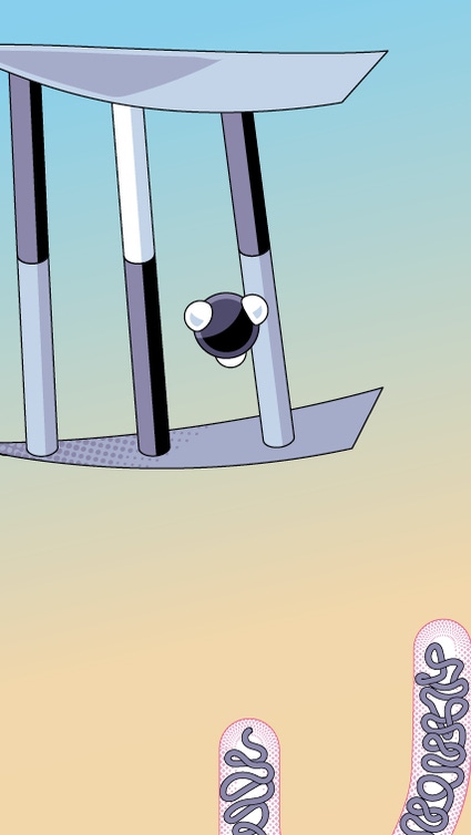 Illustration of a chromosome, double helix, and human body Illustration of a chromosome, double helix, and human body