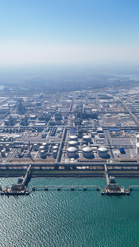 Aerial view of Zhanjiang Verbund site Aerial view of Zhanjiang Verbund site