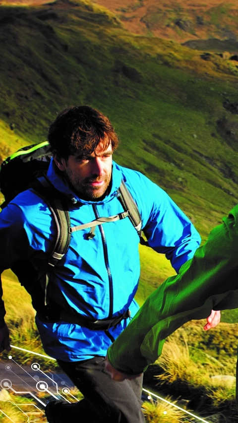 Men hiking on rocky mountainside
 
 Image downloaded by   at 4:52 on the 10/06/15