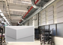 Der BASF-Spezialschaumstoff Basotect® G+ wird im Werk Leipzig der BMW Group zur Akustikdämpfung eingesetzt - an Wänden und Decken montiert sorgt er für ein ruhigeres Arbeitsumfeld.	          Photo: BASF 2024 Der BASF-Spezialschaumstoff Basotect® G+ wird im Werk Leipzig der BMW Group zur Akustikdämpfung eingesetzt - an Wänden und Decken montiert sorgt er für ein ruhigeres Arbeitsumfeld.	          Photo: BASF 2024