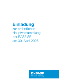 Titelblatt: Einladung zur Hauptversammlung 2026 Titelblatt: Einladung zur Hauptversammlung 2026