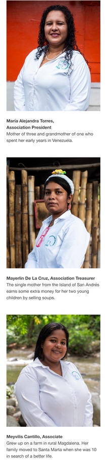 Porträt of: María Alejandra Torres (Association President), Mayerlin De La Cruz (Association Treasurer), Meyvilis Cantillo (Associate), Porträt of: María Alejandra Torres (Association President), Mayerlin De La Cruz (Association Treasurer), Meyvilis Cantillo (Associate),