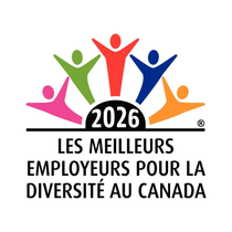 Les meilleures employeurs pour la diversité au Canada 2026 logo Les meilleures employeurs pour la diversité au Canada 2026 logo