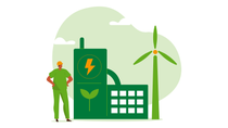 Site with Renewable Energy Illustration Site with Renewable Energy Illustration