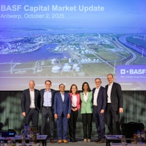 Photo: Dr. Markus Kamieth, Dr. Thomas Kloster, Dr. Ramkumar Dhruva, Dr. Stefanie Wettberg, Dr. Mary Kurian, Dr. Martin Jung and Dr. Dirk Elvermann at BASF Capital Market Update 2025 Photo: Dr. Markus Kamieth, Dr. Thomas Kloster, Dr. Ramkumar Dhruva, Dr. Stefanie Wettberg, Dr. Mary Kurian, Dr. Martin Jung and Dr. Dirk Elvermann at BASF Capital Market Update 2025