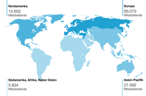 BASF Group employees by region BASF Group employees by region