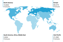 BASF Group employees by region BASF Group employees by region