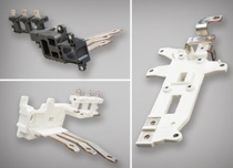 BASF is expanding its portfolio with a newly developed thermoplastic polyurethane (TPU) from its Elastollan® product line for these busbar holders. Compared to standard engineering plastics, Elastollan® R 2600 FHF particularly stands out due to the optimized thermal linear expansion. It can be processed at lower temperatures, has a lower density and, due to its white color, can be easily colored even with bright pigments. BASF is expanding its portfolio with a newly developed thermoplastic polyurethane (TPU) from its Elastollan® product line for these busbar holders. Compared to standard engineering plastics, Elastollan® R 2600 FHF particularly stands out due to the optimized thermal linear expansion. It can be processed at lower temperatures, has a lower density and, due to its white color, can be easily colored even with bright pigments.