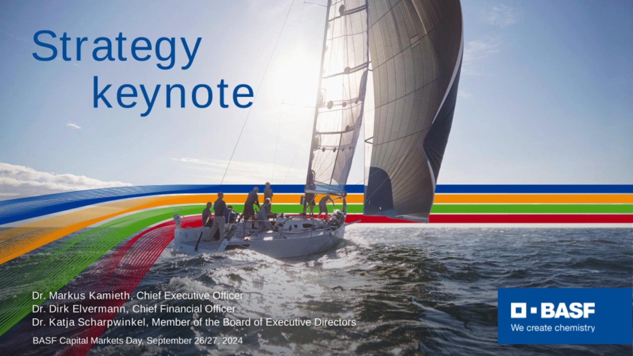 Strategy Keynote by Dr. Markus Kamieth, Dr. Dirk Elvermann and Dr. Katja Scharpwinkel Strategy Keynote by Dr. Markus Kamieth, Dr. Dirk Elvermann and Dr. Katja Scharpwinkel