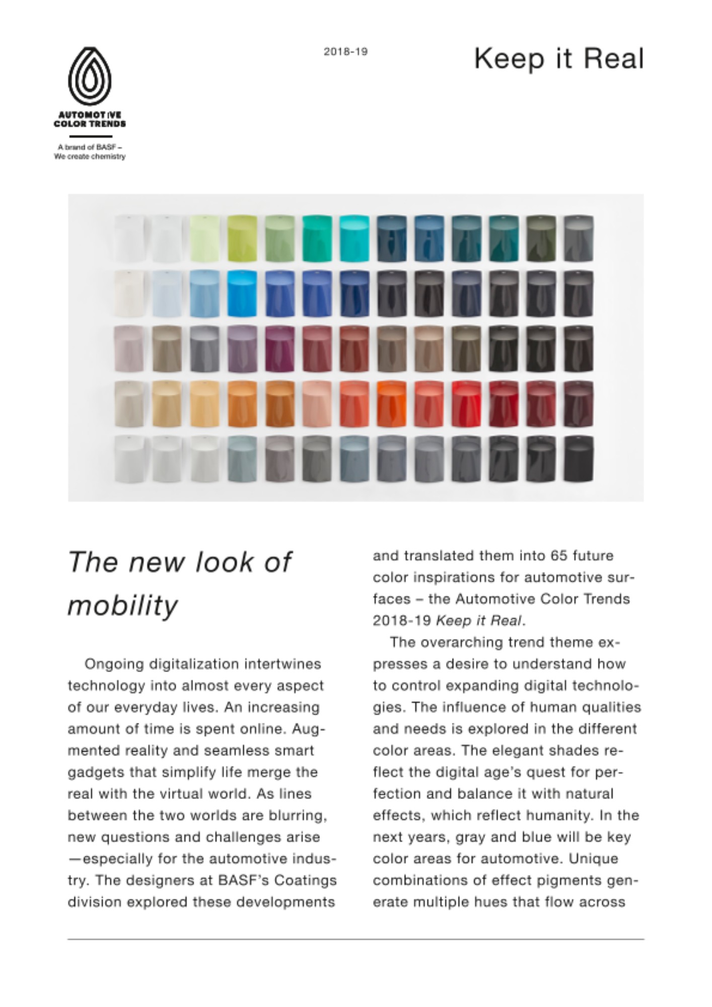 Automotive Color Trends 2018-19 Automotive Color Trends 2018-19