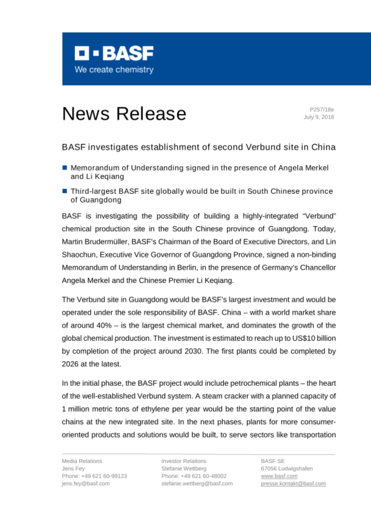 News Release News Release