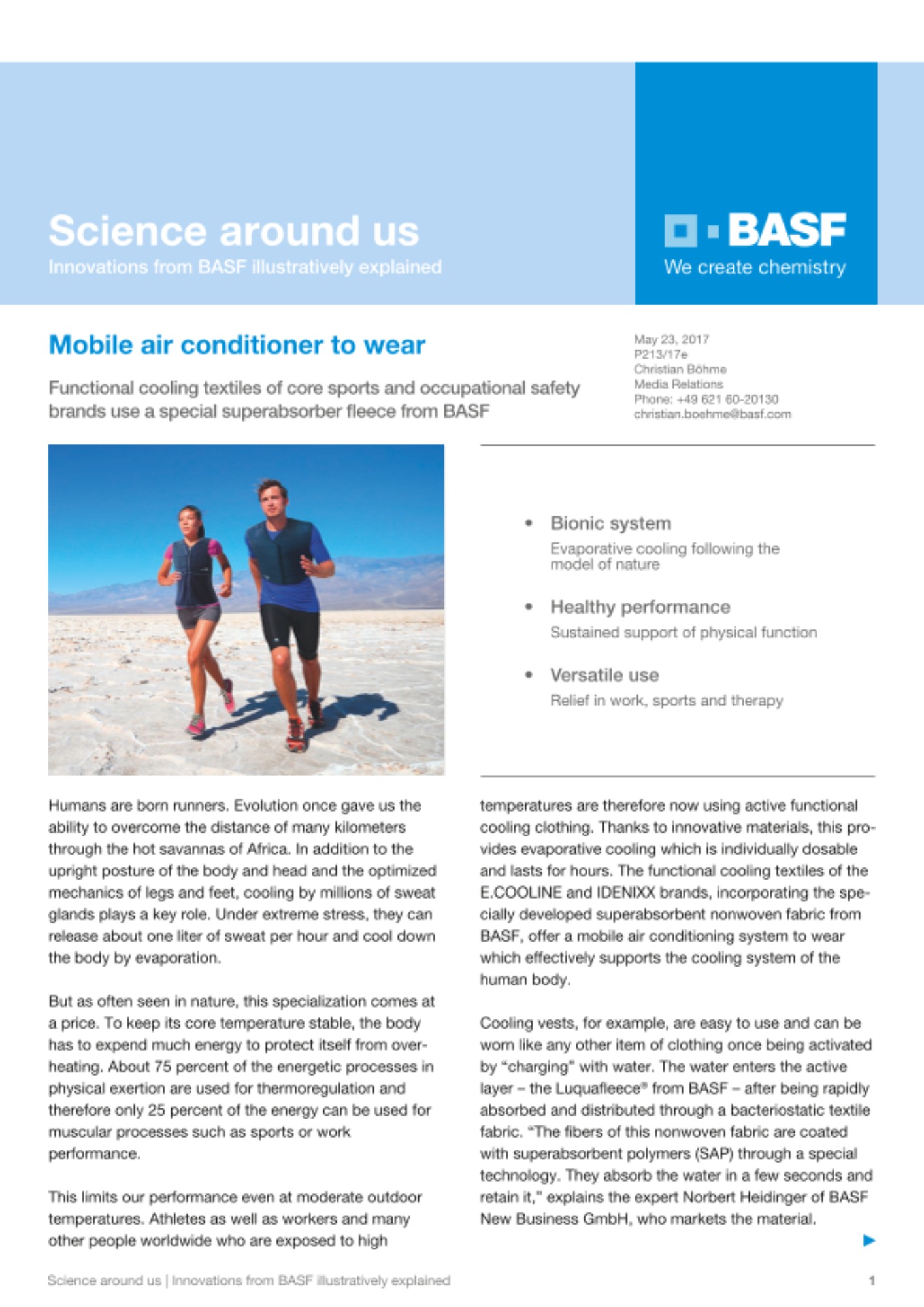 Mobile air conditioner to wear Mobile air conditioner to wear